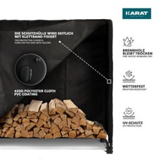 Patmos Kaminholzregal  Feuerholzregal Holzaufbewahrung Feuerfest | 2 Größen