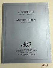 Auktionskatalog Antike Uhren - Peter Klötzer - 118  - # 2055