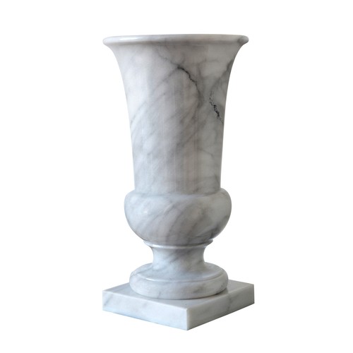 Vase aus weißem marmor - weißem,