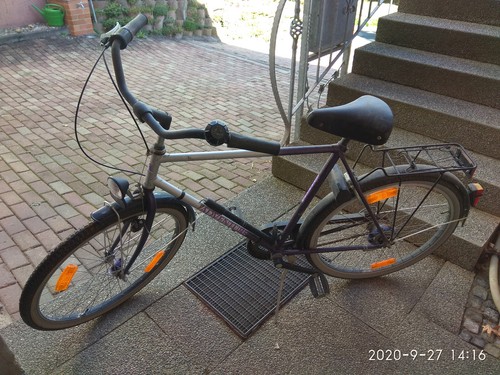 Altes fahrrad mit - altes,