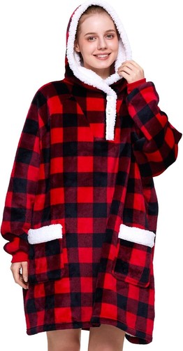Sherpa hoodie sweatshirt decke - hoodie,