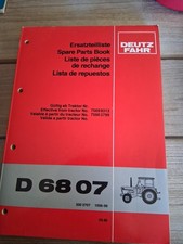 Ersatzteilliste Deutz Fahr D