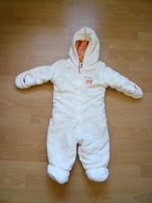 Overall Plüschanzug Gr. 74 Winterkleidung Winteroverall eierschalenfarben