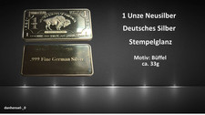 1 Oz Unze Neusilber Barren
