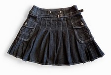 Sexy Jeansminirock Falten