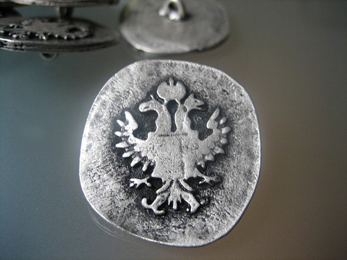 Großer metallknopf - 1x,