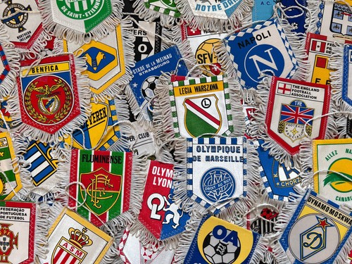 Fussball wimpel 10x8cm pennant - fussball,