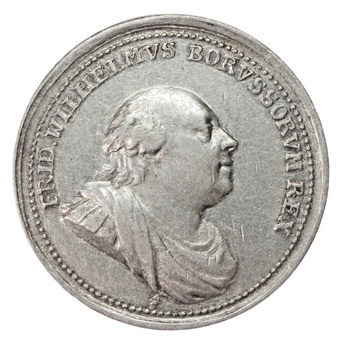 Silberne huldigungs medaille - silberne, huldigungs-medaille