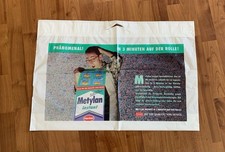 große Plastiktüte von Metylan Tapetenkleister top Zustand 2 Seiten Henkel