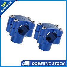 2Stück blauen Motorrad Fat