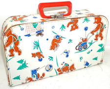 Puppenkoffer Teddy Motiv DDR