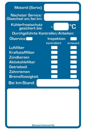 100x kundendienstaufkleber - 100x,