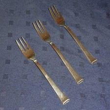 WMF Besteck BAUHAUS 2500, 90er Silberauflage - 3 Kuchengabeln, 15,5 cm (2)