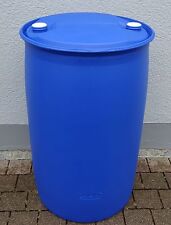 Fass Tonne Wasserfass Regenwasserfass Spundfass 200 L blau Kunststoff!