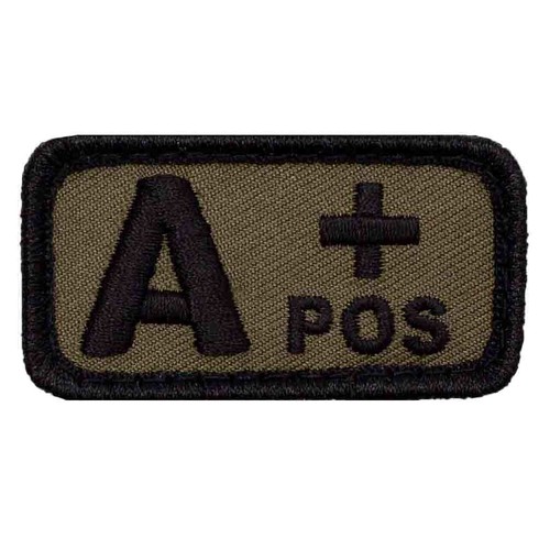 Blutgruppen patch mit klett - patch,