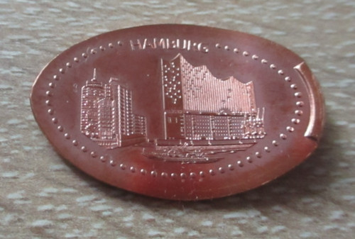 Elongated coin hamburg - coin,