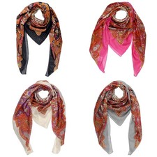 Baumwolltuch Paisley Blumen