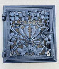 Antike Ofentür Warmhaltefach Kachelofen Jugendstil Gusseisen Kachelofentür