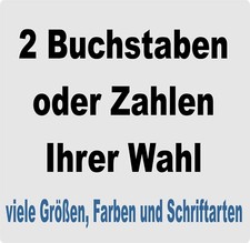 2 Selbstklebende Zahlen Buchstaben Aufkleber Briefkasten Hausnummer Mülleimer