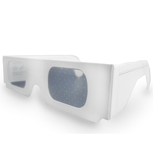 Herzbrille weiß - ,