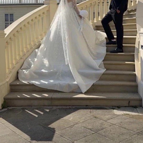 Brautkleid ballkleid weiß - brautkleid,