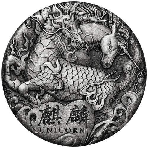 Silbermünze einhorn - silbermünze,