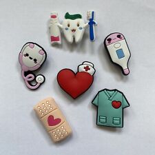6 Schuhpin Shoe Charms Clogs Crogs Krankenschwester Pfleger Arzt Schwester