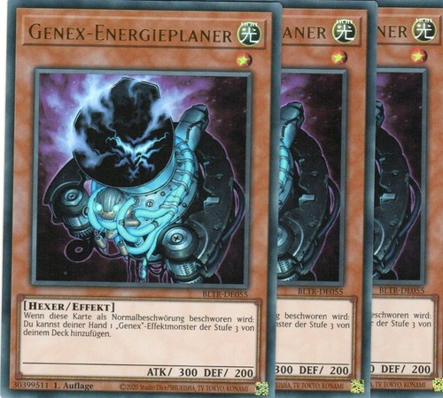 Yugioh genex energieplaner - yugioh, 3x