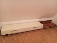 *Traumhaftes HÜLSTA Lilac Lack Lowboard - Weiß / Creme / Nussbaum - Dachschräge*