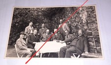 Altes Foto Herrenrunde Krefeld 30er 40er Männer Augenklappe rauchen Vintage C95