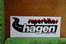 Alter Aufkleber Verkehr Fahrrad Superbikes HAGEN Fürth