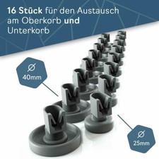 Set 2 x 8 Korbrollen Rollen