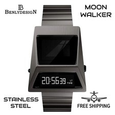 🌌BenlyDesign Moon Walker S3000 45mm Watch OLED Display Thermometer + 7 Function