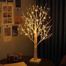 60CM LED Zweig Birke Tischbaum