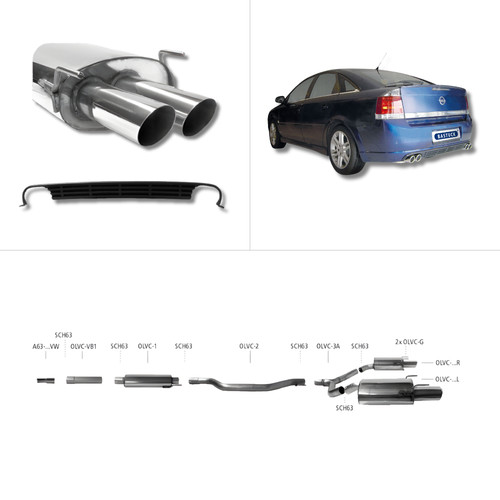 Bastuck komplettanlage opel - -,