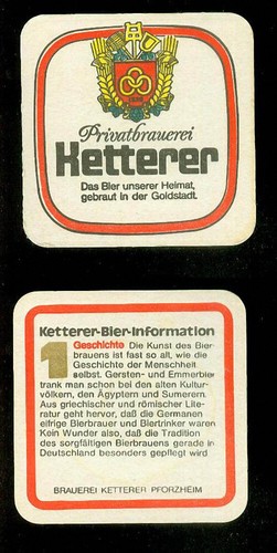Bierdeckel ketterer bier - bierdeckel,