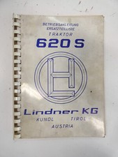 Lindner 620S Betriebsanleitung Ersatzteilliste Traktor