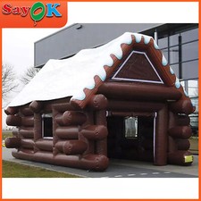 Aufblasbare Blockhütte Winter