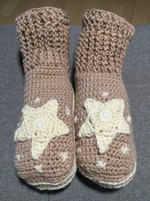 1Paar Hausschuhe  „Happy