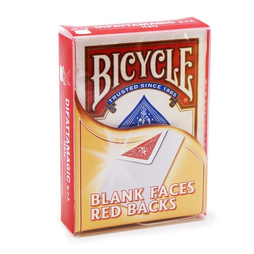 Bicycle blank faces - faces/red, backs
