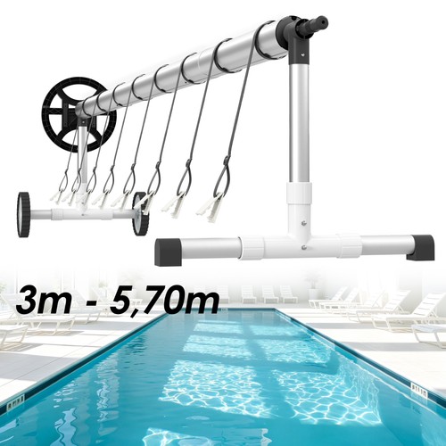 Mobiler alu pool aufroller mit - mobiler,