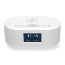 Radiowecker DAB mit Ladefunktion Bluetooth QI Funktion USB Dual Alarm AIC 18DAB