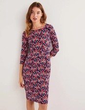 Boden - Penny Jersey Dress - Kleid Muster Taschen NEU - UK 10 EU 38