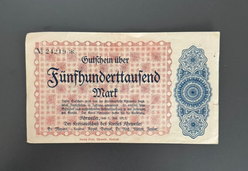 Notgeld ahrweiler 500 - 500, tausend