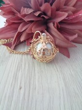 Engelsrufer-Kette gold mit weißer Klangkugel (Modeschmuck)