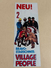 Bravo Zeitschrift Vintage Starschnitt Riesen Poster Village People Komplett 70er