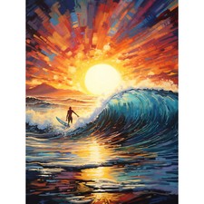 Sonnenuntergang Brandung