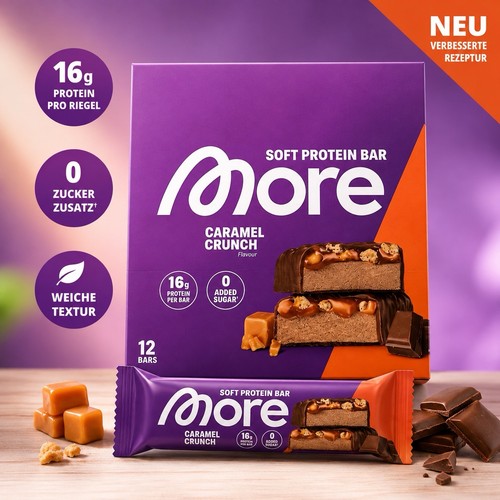 More soft protein bar - protein, caramel