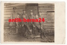 Foto Soldat Feldgrau Frontkämpfer Minenwerfer Mörser Artillerie Granaten #202