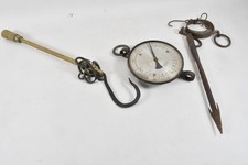 N92V36- 3x Messing Eisen Waagen ua Federzugwaage ua gemarkt 